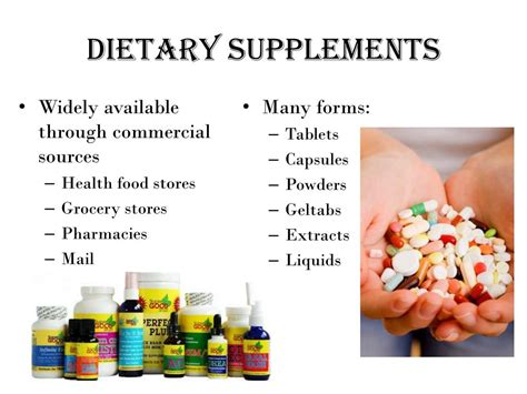 PPT - Dietary Supplements and Performance Enhancers PowerPoint Presentation - ID:1777218