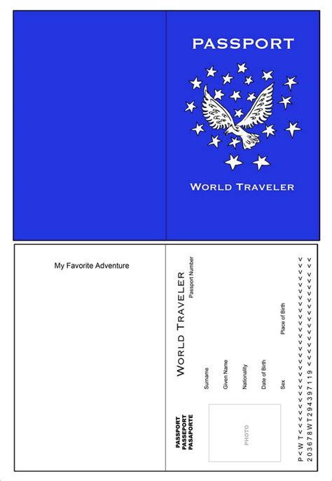 Passport Template – 19+ Free Word, PDF, PSD, Illustrator Format ...