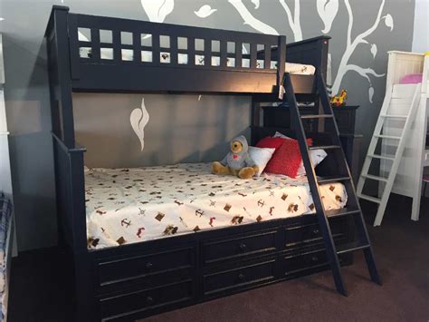 Campground Collection Twin over Full Bunk Bed with Captain Drawers in ...