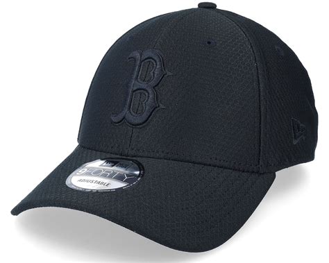 Boston Red Sox Mono Team Colour 9FORTY Black Adjustable - New Era cap ...