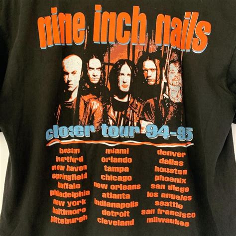 1994 Nine Inch Nails closer Tour Vintage Rock Band | Etsy