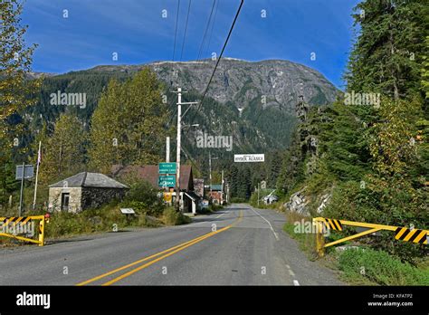 Hyder, Alaska, USA, International Border, Border, Canada Stock Photo ...