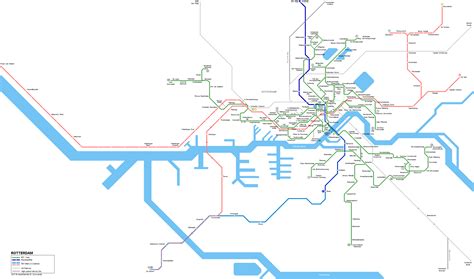 UrbanRail.Net > Rotterdam Tram & Metro Network Map | Rotterdam map, Map, Rotterdam