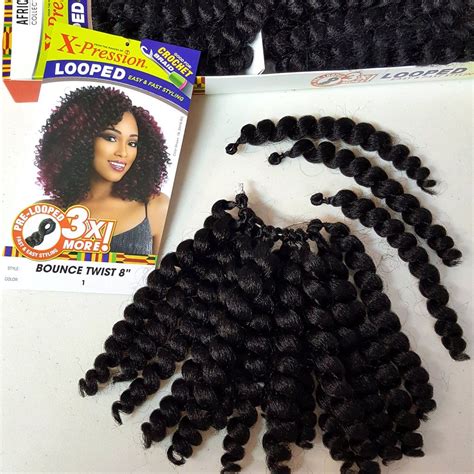 Sensationnel 3X Pre-Looped Crochet Hair - Bounce Twist 8" - HAIRSOFLY ...