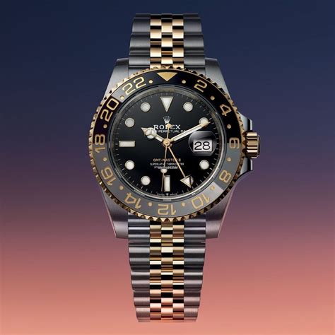 Rolex GMT-Master II 40mm Black Dial Gold/Steel 2023 126713GRNR for ...