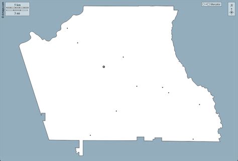 Coweta County free map, free blank map, free outline map, free base map outline, main cities