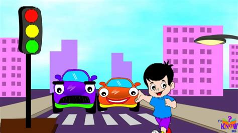 Kids' Zone - Learn Traffic Signals & Road Safety with Johny, the car - YouTube