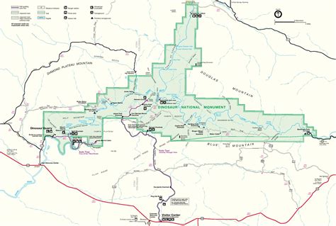 Park Map of Dinosaur National Monument - Full size | Gifex