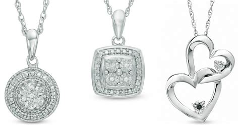 Zales Diamond Accent Pendant Necklaces Only $29.99 Shipped (Regularly $119) - Lots of Options