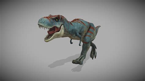 Animated Tyrannosaurus Rex Dinosaur Running Loop - Download Free 3D model by LasquetiSpice ...