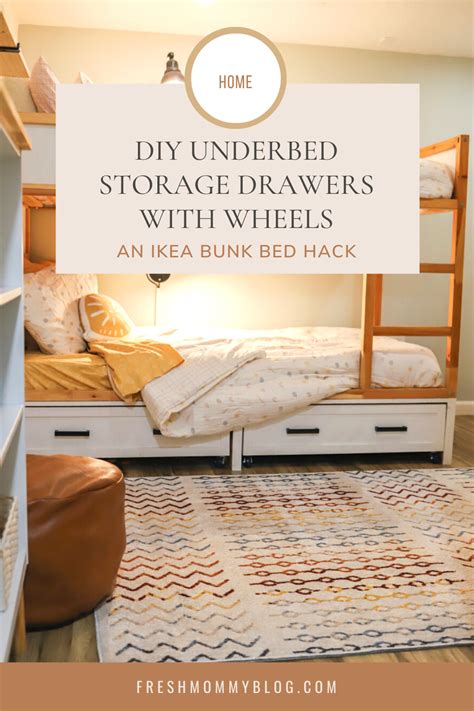 An Ikea Bunk Bed Hack: DIY Underbed Storage Drawers With Wheels (2023)