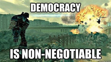 Democracy is Non-Negotiable - Liberty Prime, Fallout 3 | Fallout, Game ...