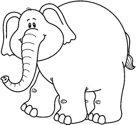 Elephant black and white clipart – Clipartix