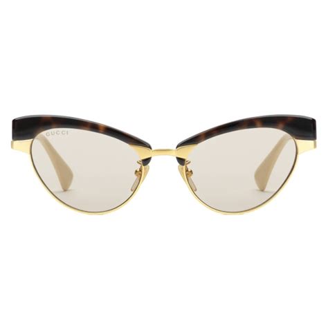 Gucci - Cat-Eye Sunglasses with Interchangeable Frame - Tortoiseshell ...