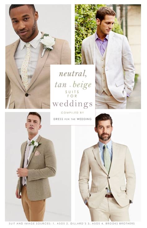 Tan Suits for Weddings - Dress for the Wedding