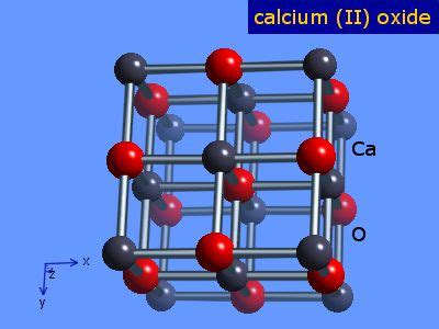 WebElements Periodic Table » Calcium » calcium oxide