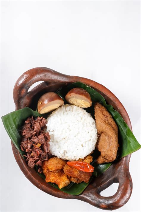 Premium Photo | Nasi gudeg. a signature and legendary dish from ...