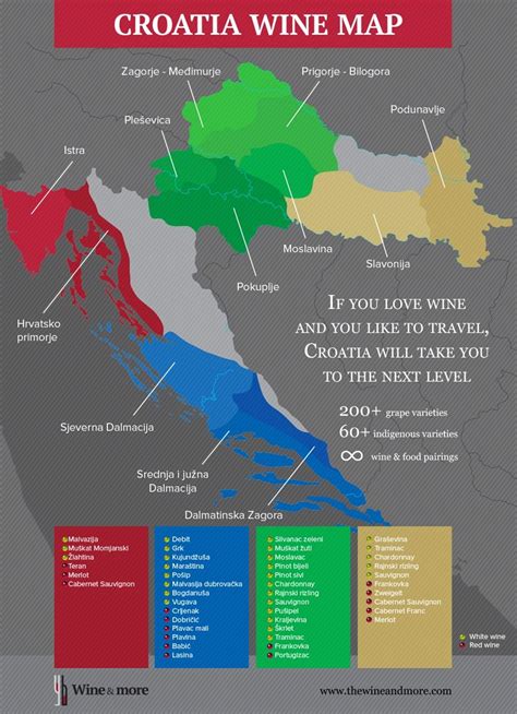 Croatian Wine Map - Wine Regions of Croatia - The Wine & More ...