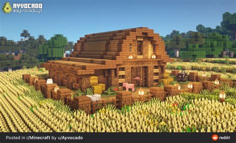 Cottagecore Barn Minecraft