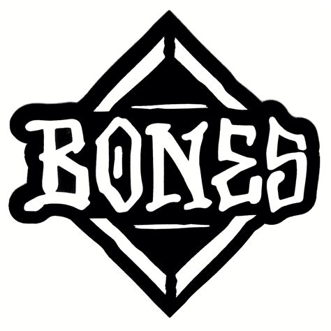 Bones Logo Sticker 3.75" X 3.75" - CalStreets BoarderLabs