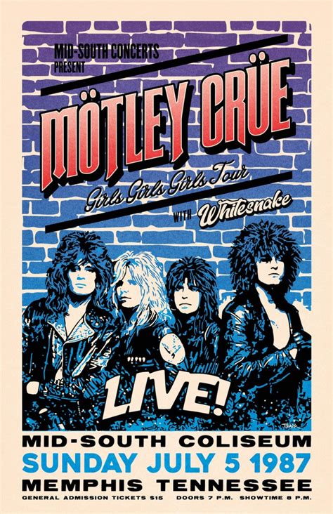 motley crue 1987 tour poster