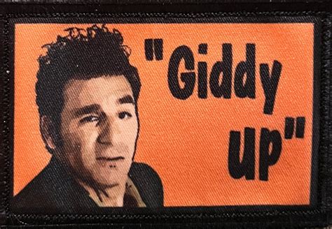 Seinfeld Kramer Giddy Up Morale Patch | Custom Velcro Morale Patches