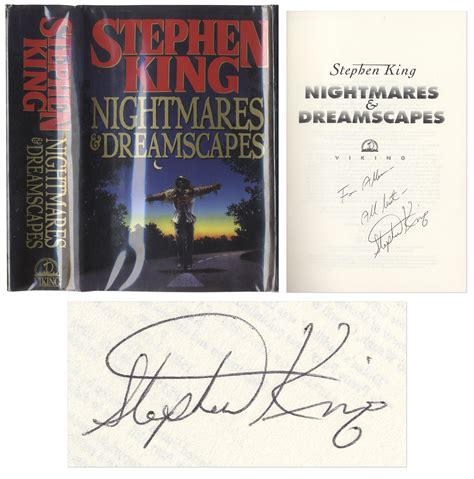 Lot Detail - Stephen King Signed Copy of ''Nightmares & Dreamscapes''