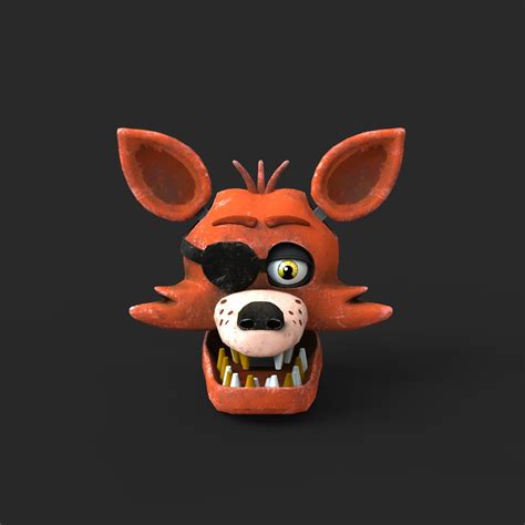 Foxy 1 Furry Custom Mask Wearable 3D Model STL - Etsy España