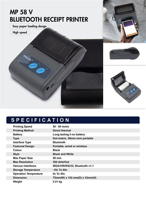 MP58V-bluetooth Pos Printer | KK POS System & Hardware | Powerful ...