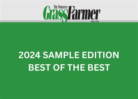 2024 Sample Edition - Stockman Grass Farmer