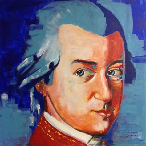 Wolfgang Amadeus Mozart Painting by Carmelo Margarone | Saatchi Art