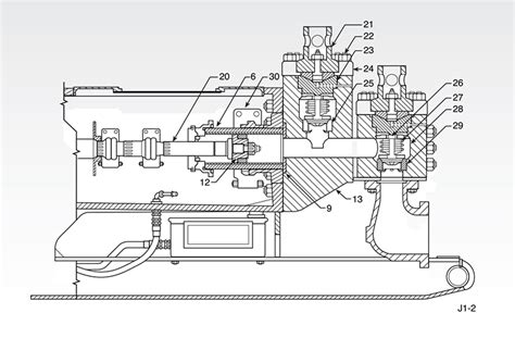 Section view: Single-Acting Mud Pump (A) - Lightspeed design & branding group