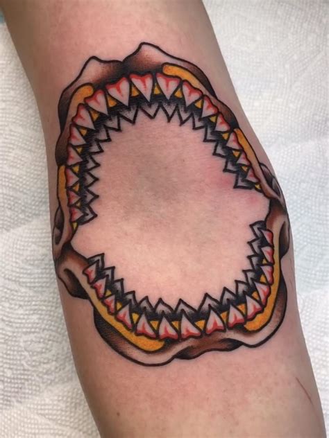 Great White Shark Jaw Tattoo