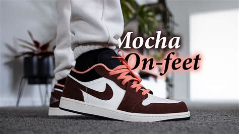 Air Jordan 1 Low 'Mocha' On-Feet w/ 5 Different Pants - YouTube