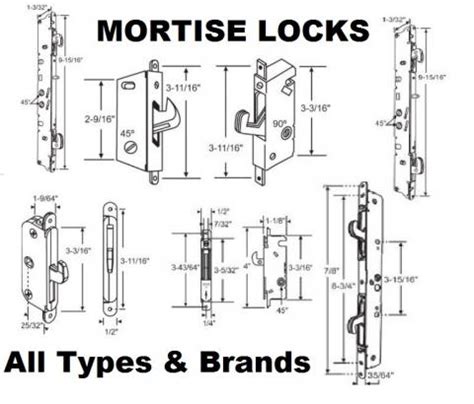 Sliding Patio Door Lock Sets Mortise Locks Replacement Parts All Brands ...