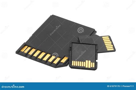 Memory cards stock photo. Image of isolated, equipment - 61879170