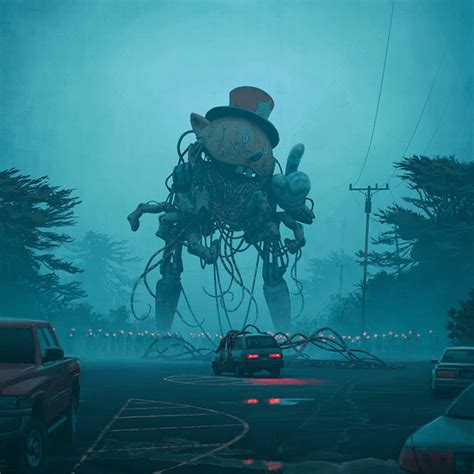 Surreal artwork from Simon Stålenhag The Electric State