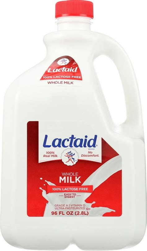 Lactaid: Whole Milk 100% Lactose Free, 96 Oz in 2020 | Lactose free, Whole milk, Lactose