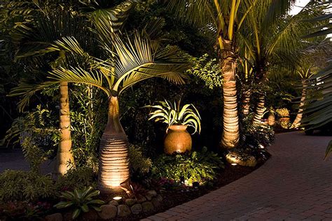 Landscape lighting done right | Tropical landscaping, Palm trees ...