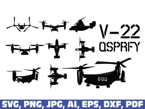 V-22 Osprey Bundle Graphic by Sofiamastery · Creative Fabrica