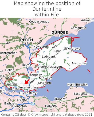 Where is Dunfermline? Dunfermline on a map