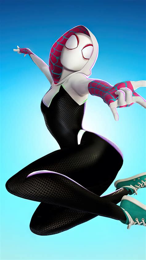 Fortnite Spider-Gwen 4K #6800h Wallpaper PC Desktop