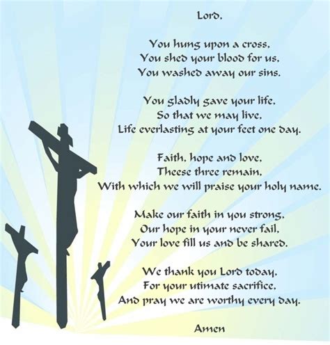 Inspirational Christian Stories, Poems, Gifts: Good Friday Prayer