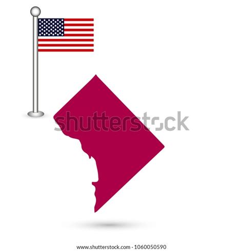 Columbia State Map American Flag Icons Stock Vector (Royalty Free) 1060050590 | Shutterstock