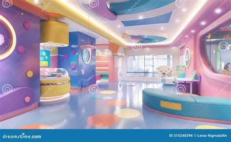 Colorful Children S Hospital Play Area with Fun, Interactive Elements Stock Photo - Image of ...