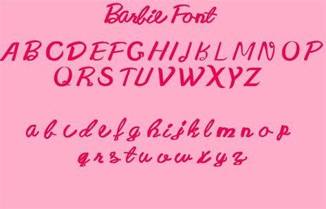 Barbie Movies Fan Art: My New Barbie Font | Barbie, Lettering, Lettering fonts