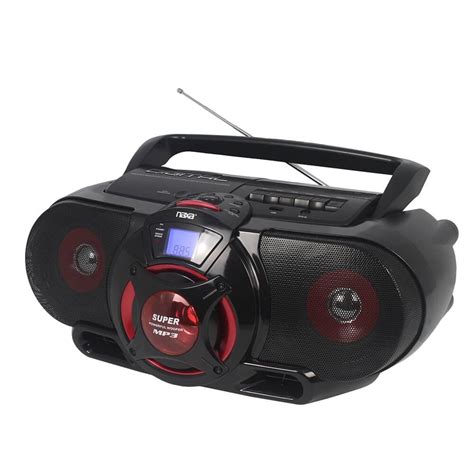 Naxa Portable Bluetooth® MP3/CD AM/FM Stereo Radio Cassette Player ...