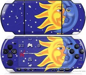 Sony PSP 3000 Skins Moon Sun | WraptorSkinz