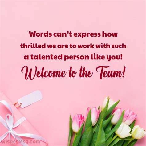 Welcome Message for New Employee or Team Member - WishesMsg