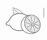 Free Printable Lemon Fruits Coloring Pages For Kids sketch template